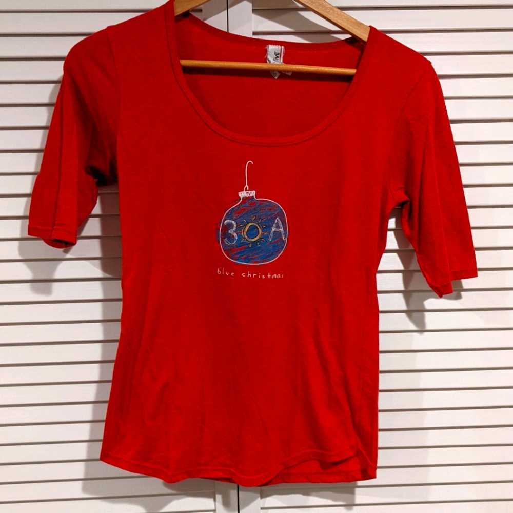 30A Blue Christmas Tee
